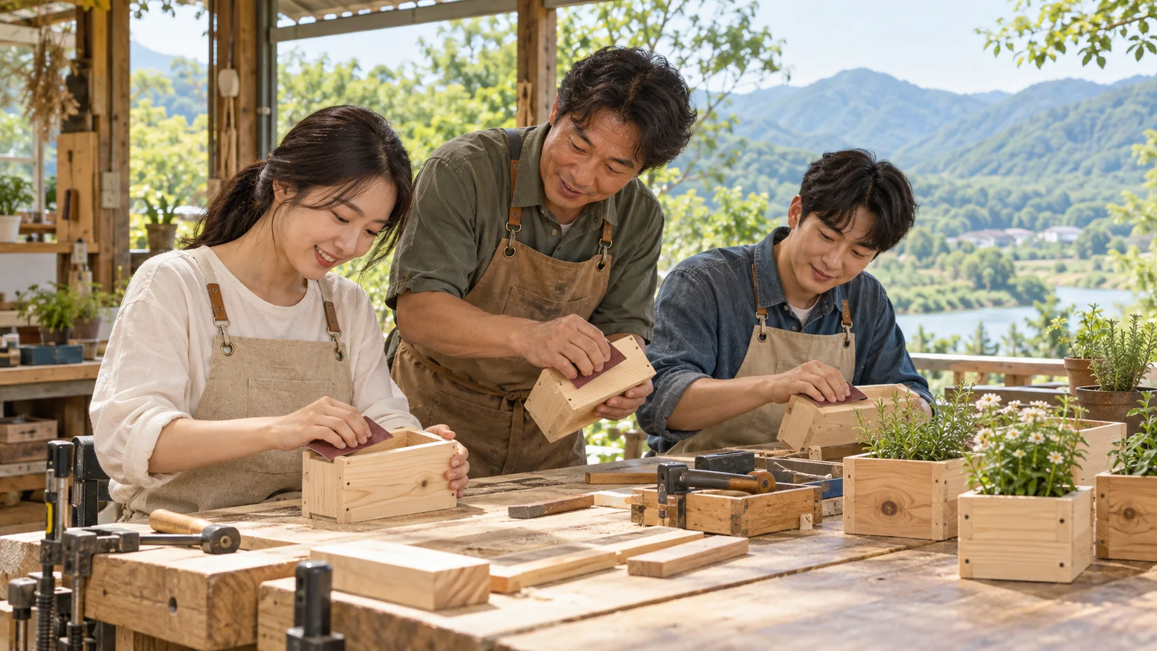 목공 수업 샘플
